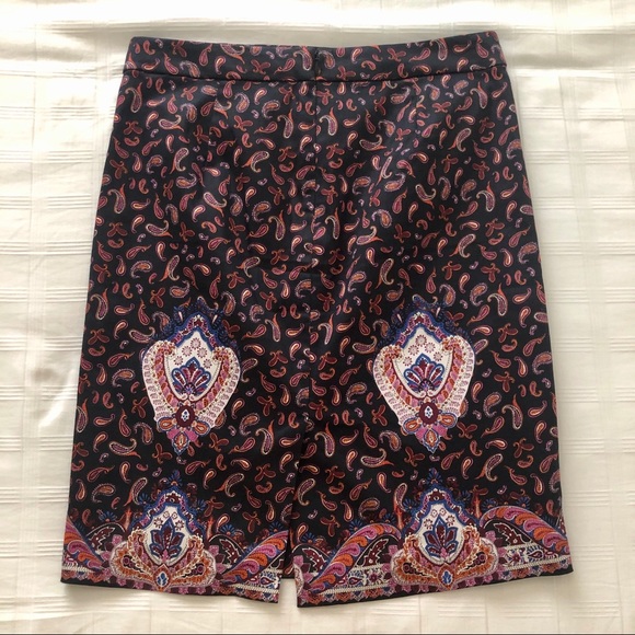 J. Crew Floral Print Pencil Skirt - Picture 7 of 8